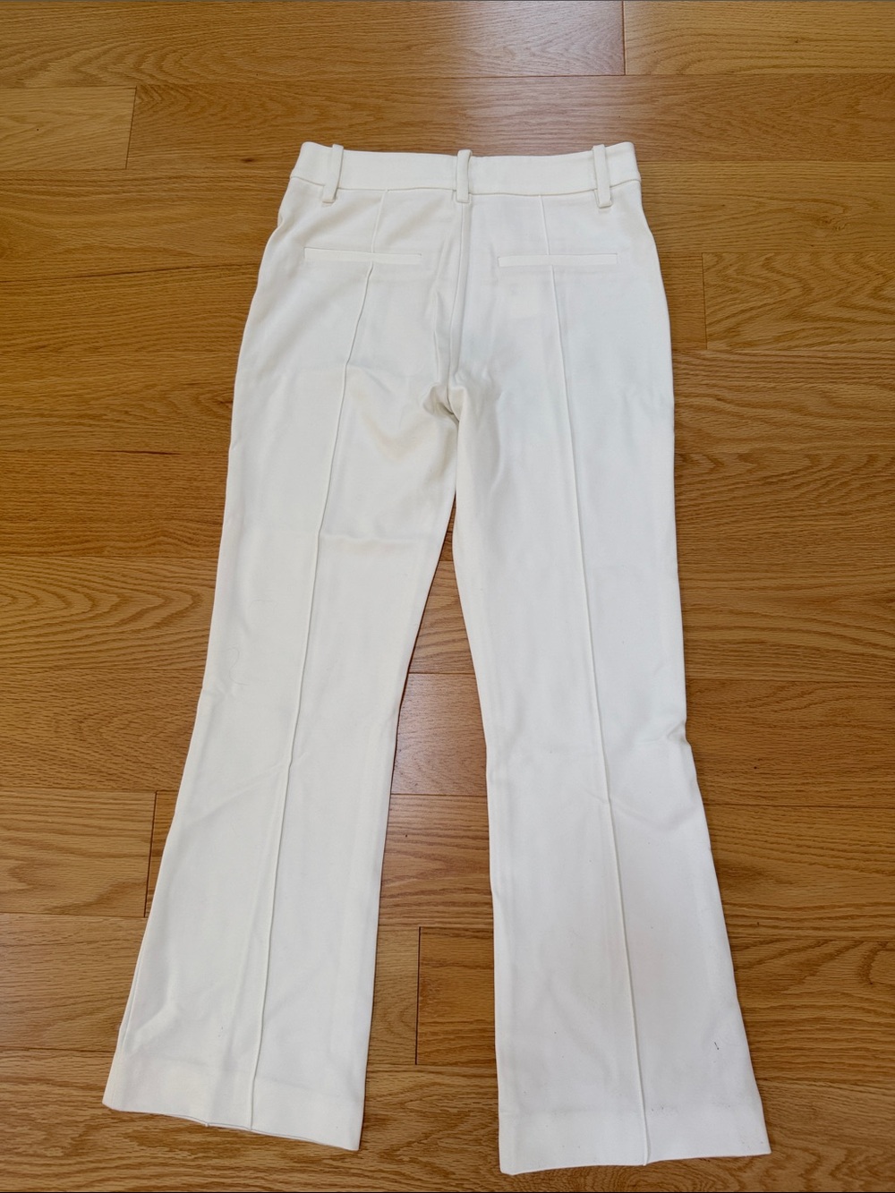 New! Frame SZ 2, cream The Reboot Crop Trousers. - Picture 3 of 13
